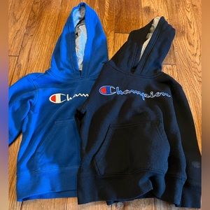 Champion hoodies. Boys size 4.
